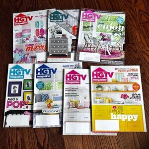 HGTV Magazine Full Year 2020 Total of 7 issues